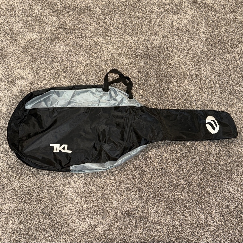 TKL World Class Cases Black Guitar Soft Case Gig Bag Black & Gray EUC